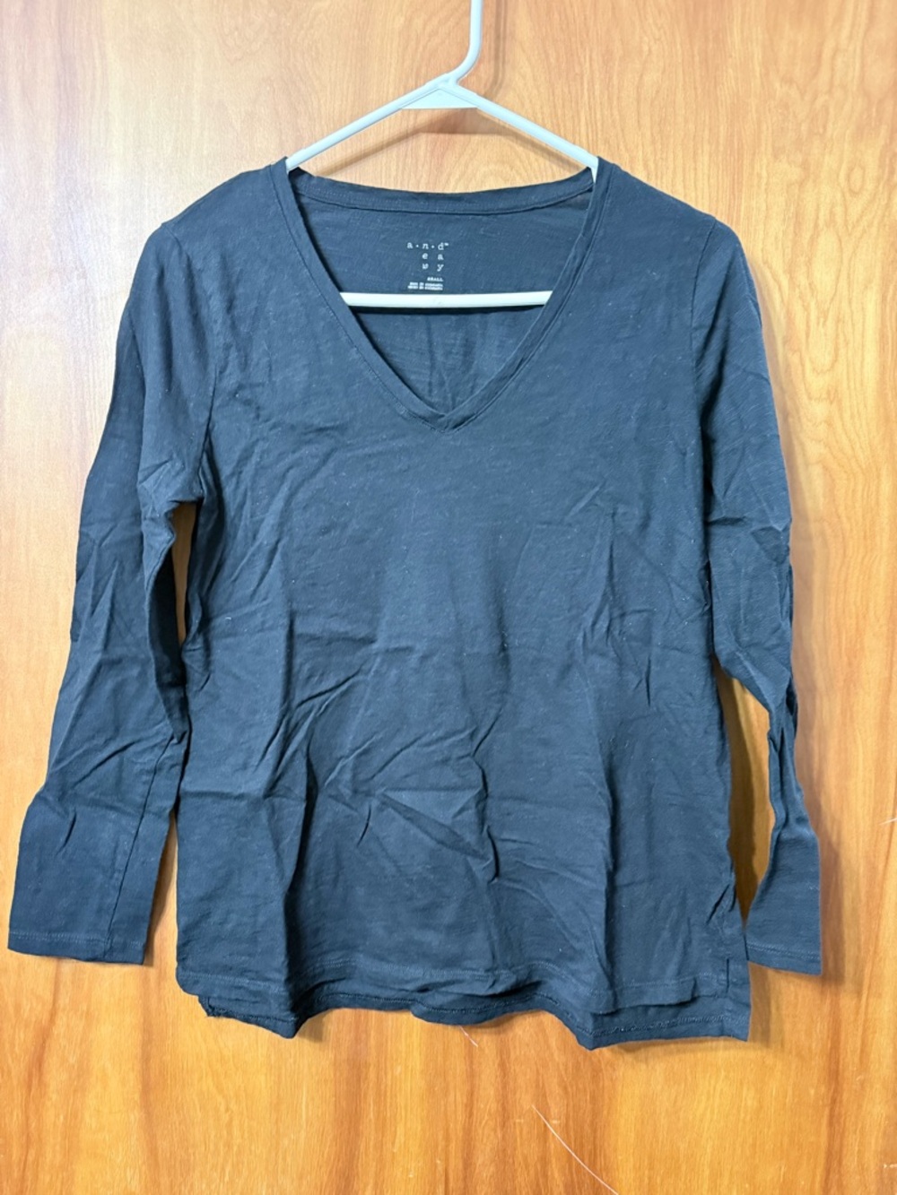 A New Day Black V-neck